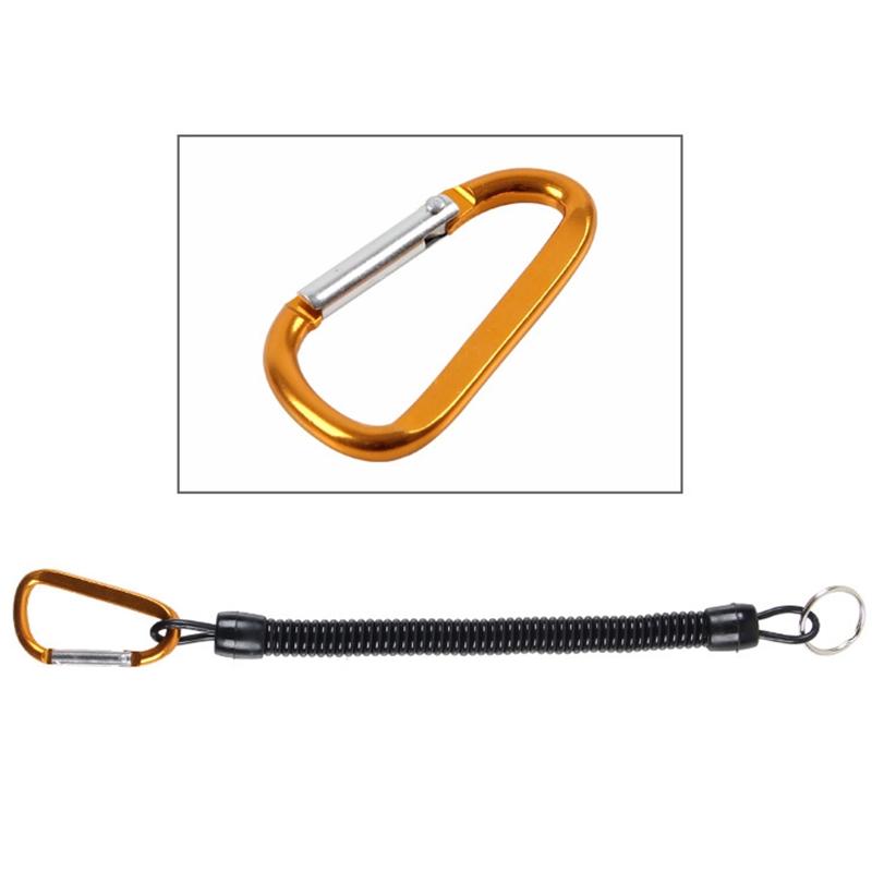 2pcs/lot Anti-lost Spiral Spring Coil Lanyard Rope Scuba Diving Spearfishing