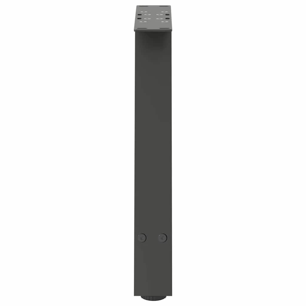 Vidaxl Coffee Table Legs, 2 Pcs, Anthracite, 50X(42-43) Cm, Steel