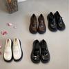 British style platform small leather shoes wear Korean version women's shoes campus style retro soft leather comfortable platform heightening loafers