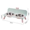 High-Leg Stainless Steel Cat Bowl - Anti-Tip, Neck Protection, Macaron Colors for Cats & Kittens