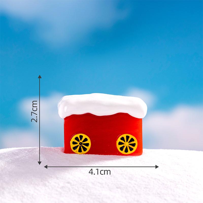 Cartoon Christmas Snowman Reindeer Micro Landscape Ornaments Figurine Miniature Decoration Desktop Diy Home Decoration Gifts