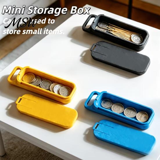 Smooth Surface Storage Bin Rectangular Box, with Slide Top, Durable PLA Desktop Container, Jewelry Space Saving Coin Organizer, for And Hair