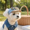 Korean Style Dog Visor Hats Adjustable Dog Sports Hat Pet Sun Protection Hats Summer Season