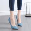 Versatile high heels women's new thin heels shallow mouth pointed shoes spring and autumn girls single shoes