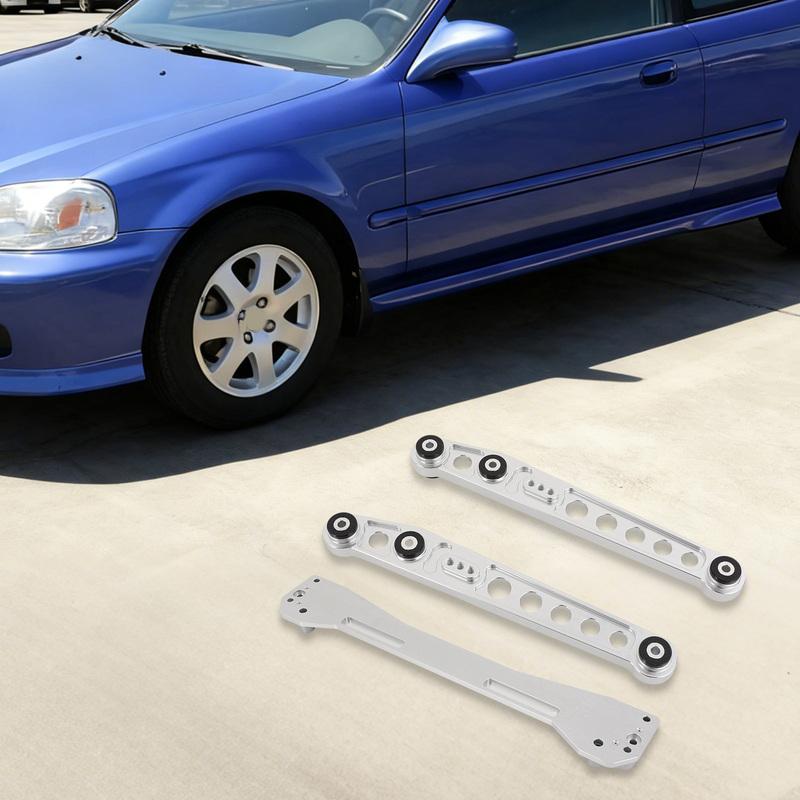 T606 Aluminum Rear Lower Control Arm Kit With Subframe Tie Bar Auto Suspension Parts For 1996-2000 Honda Civic 1.6L
