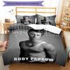 3pcs Rudy Pankow Pattern Bedding Set Duvet Cover Set Includes Duvet Cover &pillowcases, Perfect All Season Bedroom Decoration & Gift