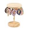 Fashionable Adjustable Sturdy Wood Necklace Holder Creative Jewelry Display Stand Portable for Space Saving Storage