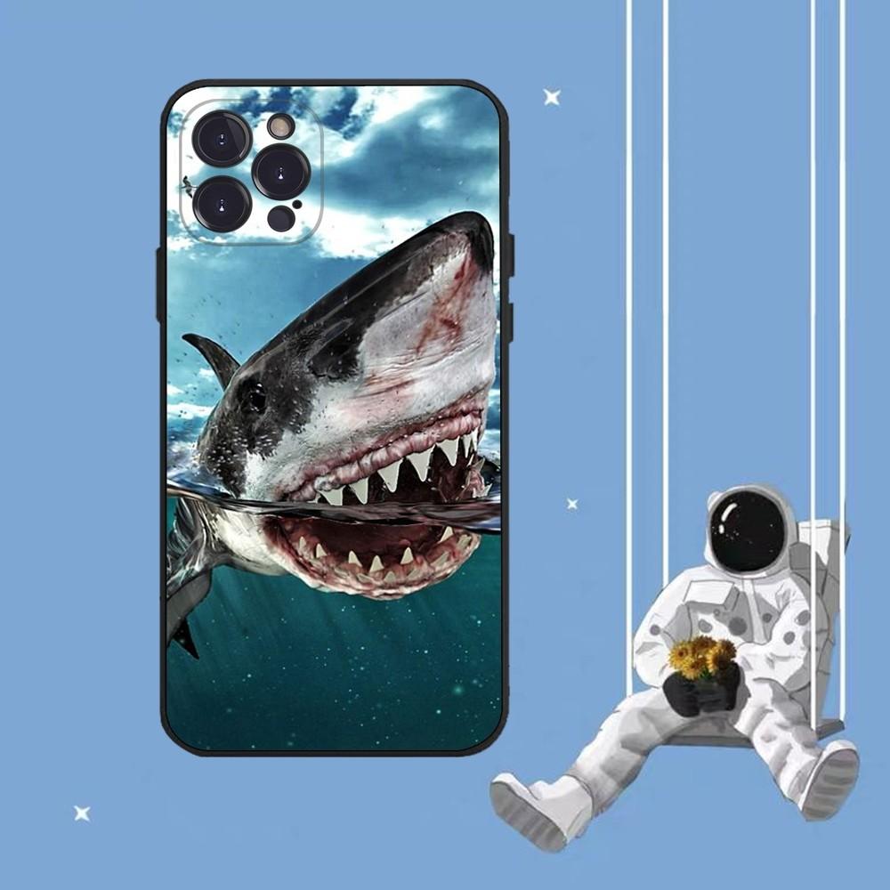 Shark Phone Case For iPhone 14 11 12 13 Mini Pro XS Max Cover 6 7 8 Plus X XR SE 2020 Funda Shell
