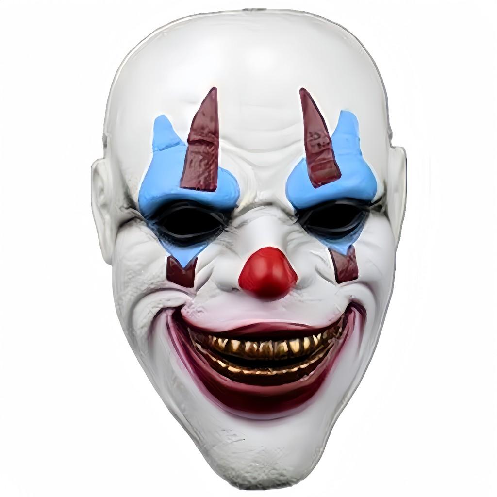 Cute Resin Clown Mask For Halloween Parties And Role Play Events Featuring Unique Design