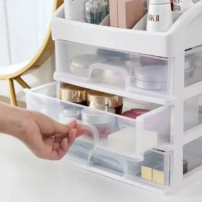Desktop Storage Box Storage Drawer Hair Decoration Multi-layer Storage Cabinet Cosmetics Jewelry Box Stationery Multi-functional