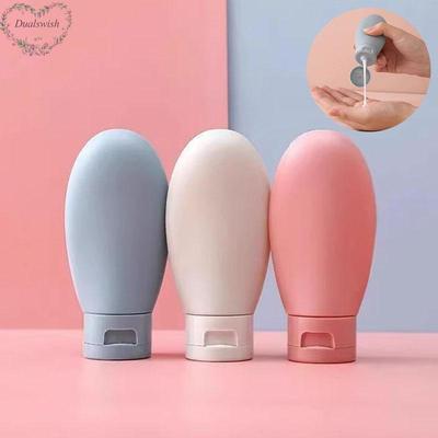 3 Pcs/set Cosmetic Dispenser Bottle 60ml Hose Squeeze Container Set Portable Travel Shampoo Bottle Flip Cap Lotion Bottle