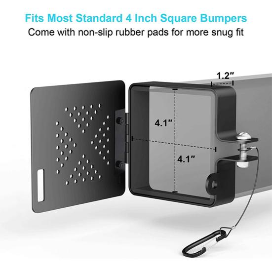 RV 4x4 Bumper End Cap with Ventilation Holes Durable Construction Universal Fit Heavy-duty Sewer Hose Bumper Cap
