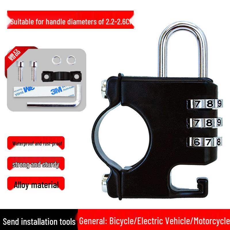 

Universal Electric Vehicle Helmet Lock: Multi-Purpose Buckle for Bikes, Motorcycles, and Scooters