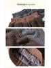 Tongbei 2025 Winter Girls' Double-Layer Fleece-Lined Casual Pants - Thick, Warm, Versatile Fashion.