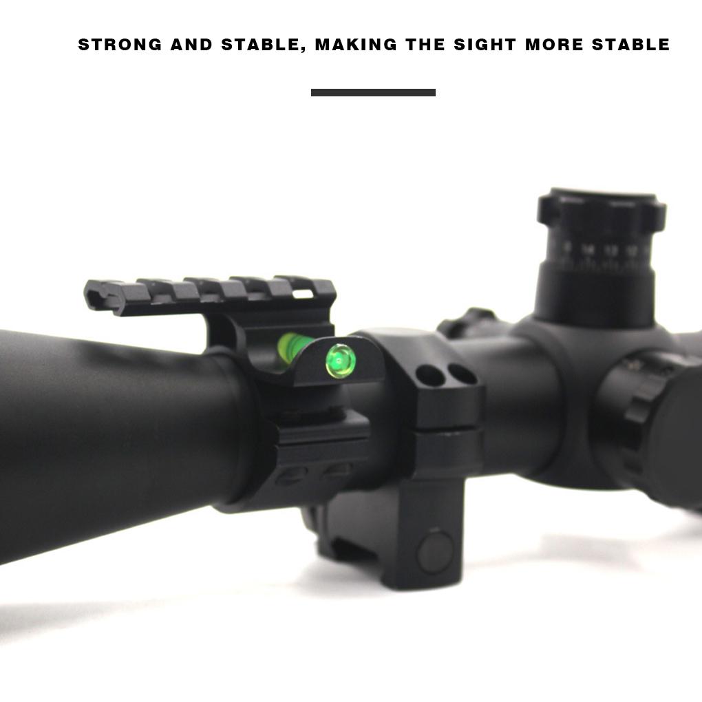 Bubble Level Mount Rings Adapter Scope Tube Sight Long-range Outdoors High-visibility Green Fluid Hiking