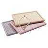 Jewelry Tray Show Stand Shop Organizer Velvet Solid Color Jewelry Display Tray Necklace Glasses Watch Display Props
