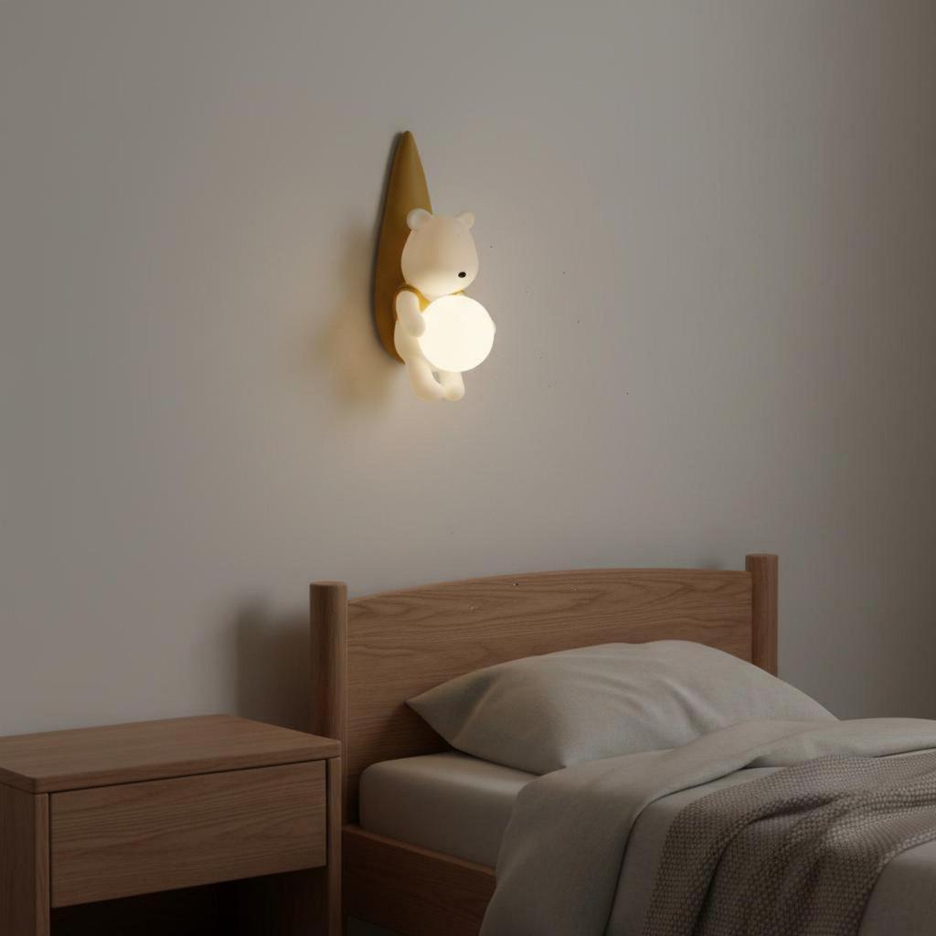 Sconce Wall Bear Lamp Modern Decorative Indoor