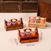 1/12 Candy Jars Dollhouse Food with Slices Pretend Play Display Holder Mini Storage Shelf