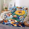 Custom Name Curious George Adventure Party Blanket For Couch Bed Plush Cozy Fuzzy Blanket Super Soft Warm Blankets For Fall And Winter 0916214