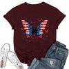 Women's Fashion Casual Printed Round Neck Short Sleeved T-Shirt Top T-Shirt Top Top