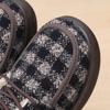 Women's Snow Plaid Autumn New Plush Inner Lining Women's Cloth Shoes Retro National Style Low Heel Fleece Shoes