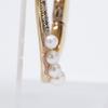 ete [Beautiful Condition] 925 K18 Pearl Bijou Hug earring Yellow gold platingUsed