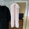 Soft Faux Fur Scarf Thick Curly Fur Wrap Shaggy Warm Stole Fluffy Winter Shawl  Winter Vacation