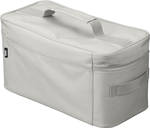 Yamazaki First Aid Bag with Dividers, Light Gray. Dimensions: Approx. W33 x D16 x H18cm (excluding handle). Tower brand. Easy to carry. Suitable for u