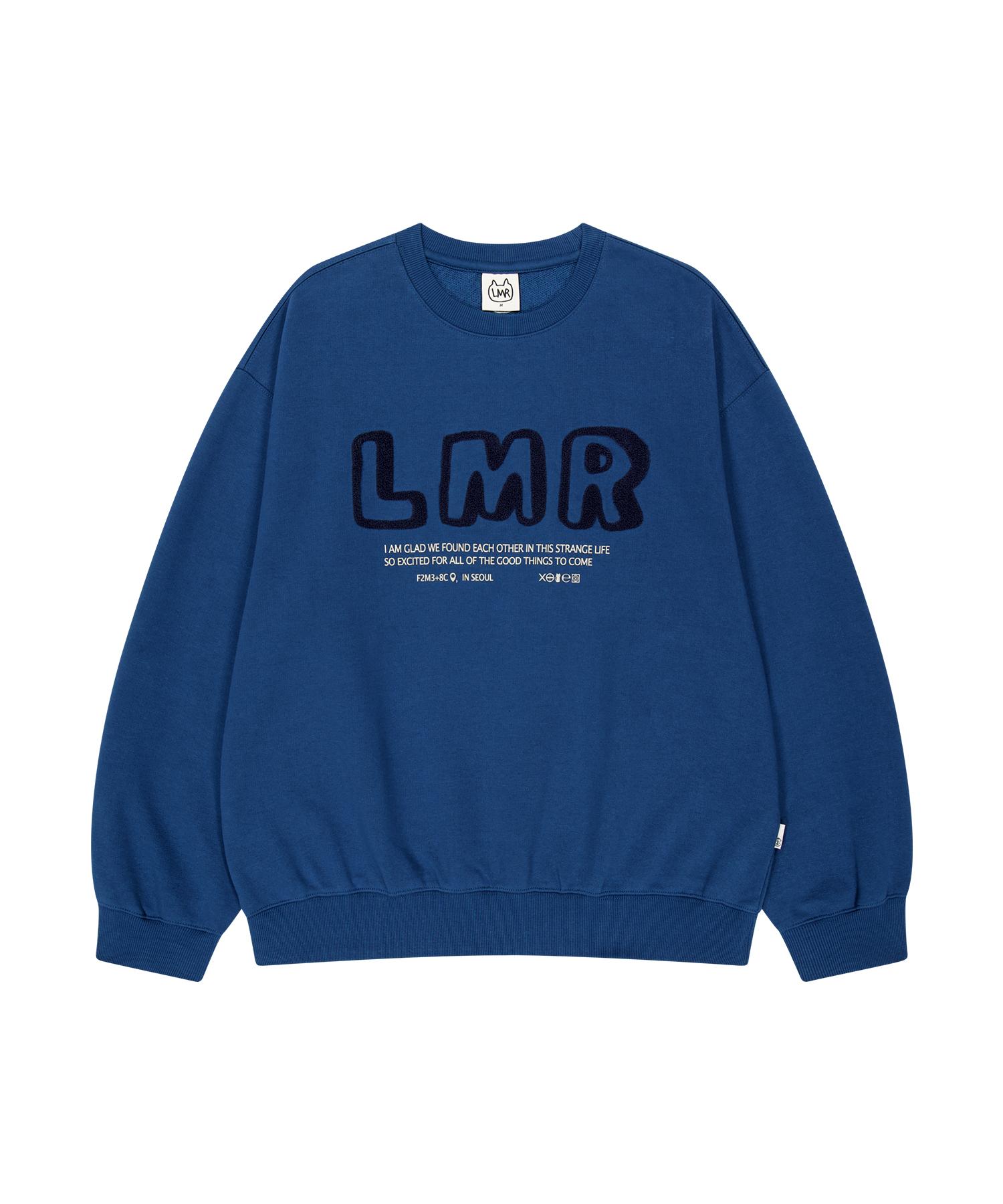 Lmr Boucle Lettering Logo Sweatshirt Blue Blue/M