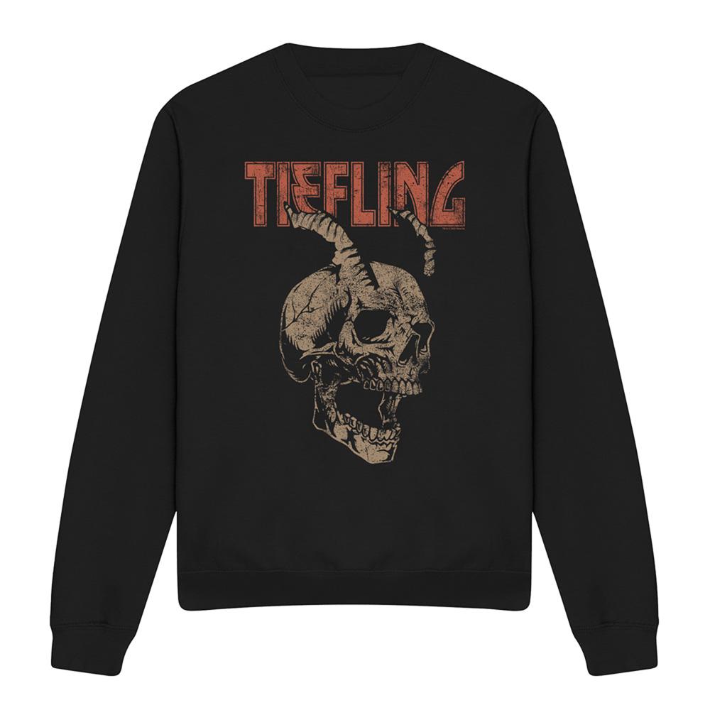 Dungeons & Dragons Unisex Adult Tiefling Skull Horns Sweatshirt