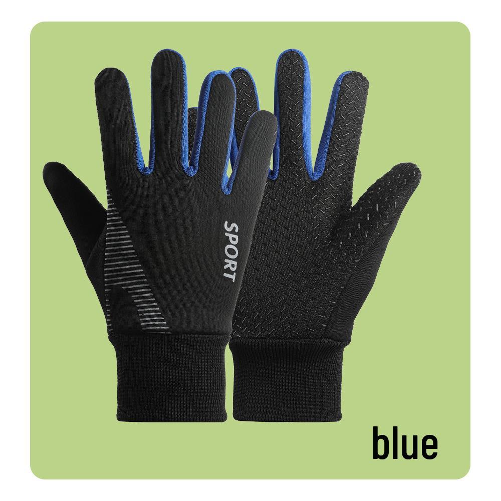 Boys' Winter Cycling Gloves: Windproof, Waterproof, Plush Lined, Touchscreen Compatible, Full-Finger Design for Cold Protection