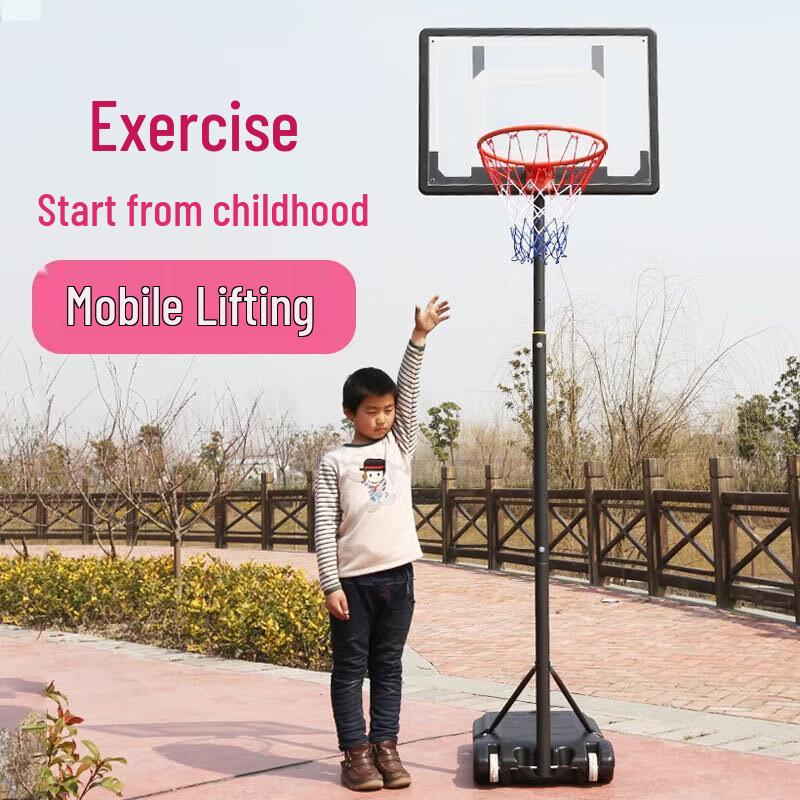 Adjustable Mobile Basketball Hoop for Kids and Teens