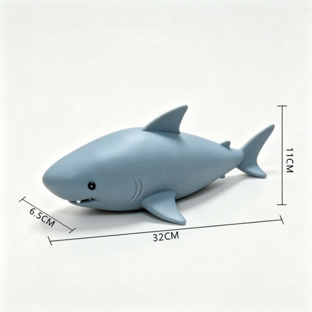 Jumbo Size Giant Shark Squishy Toy Slow Rising Giant Shark Fidget Toy Desk Decor