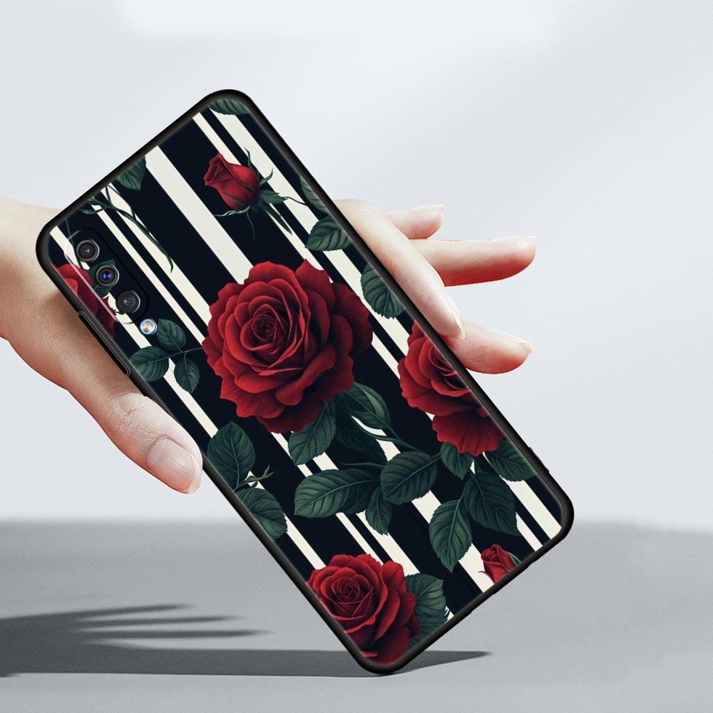 Oil Painting Flowers Pattern Design Phone Case for Samsung Galaxy A56 A36 A26 A16 A34 A24 A42 A22 A20 A12 A40 A10 Soft TPU Cover