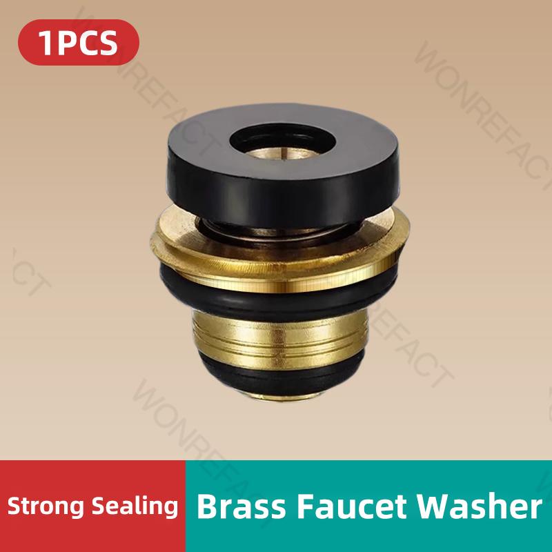 Brass Faucet Washer Sealing Ring Silicone Gasket Hot Cold Water Faucet Quick Mounting Unnecessary PTFE Sealing Tape Durable
