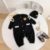 Frühlings- & Herbst Baby Strampler im koreanischen Stil - Strick-Jumpsuit für Säuglinge zum Ausgehen & Krabbeln