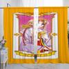 Kitchen Curtains for Living Room 2 Pieces Blackout Curtains Door Curtain C-cardcaptor S-sakura Bedroom Decoration Partition Home