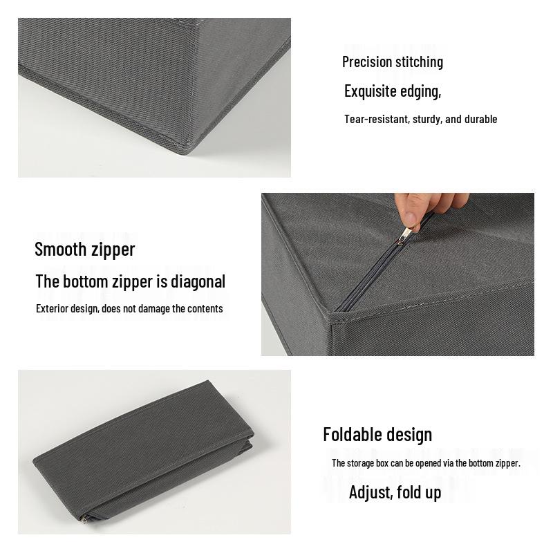 Foldable Large Capacity Storage Box Organizer for Clothes and Underwear
