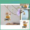 Unique Acrylic Flat Skateboard Cat Car Decoration Adorable Cartoon Style For Interior Charm