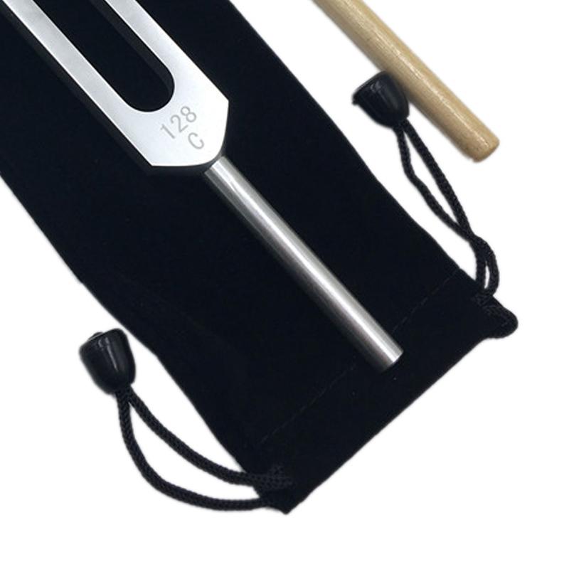 Tuning Fork Aluminium Alloy High Hardness Ergonomic Medical Sound Healing Tuning Fork With Reflex Hammer for Yoga Red