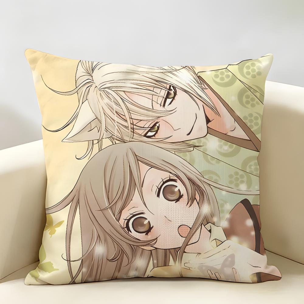 Anime KKamisama Hajimemashita Cushion Cover Natural Linen Organic Fabric DoubleSided Printing Room Sofa Decor Pillow Case