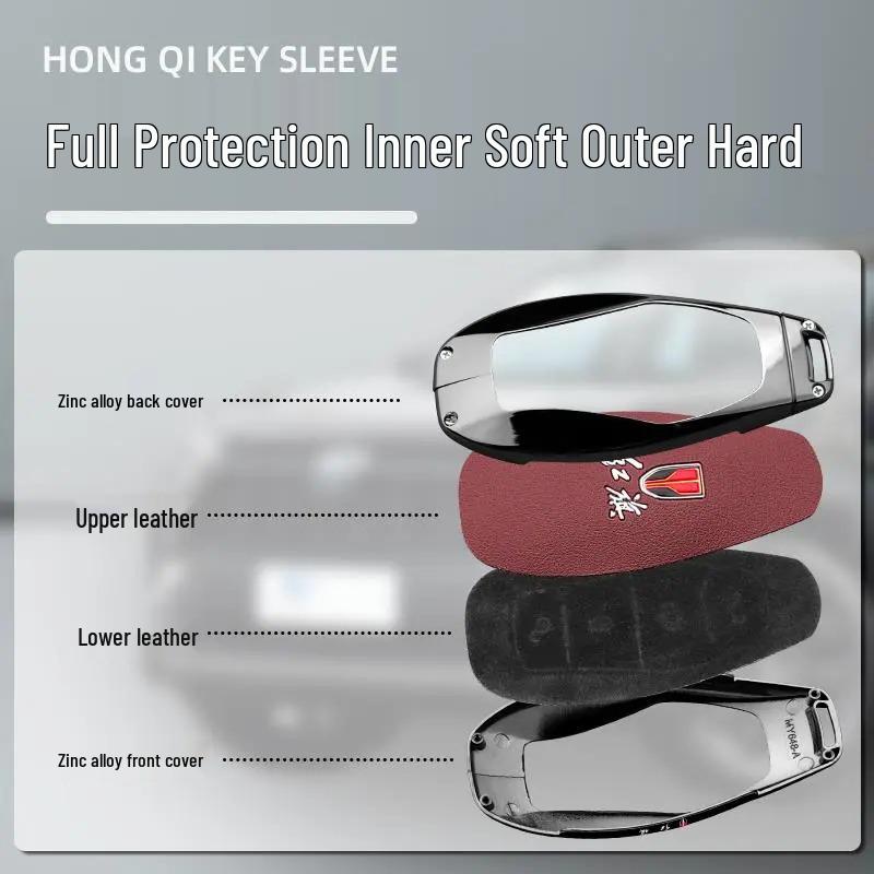 Premium Key Cover for 2025 Hongqi H5/HS5, Tiangong 08, H6/H9, Men's EQM5, and HS3 Models