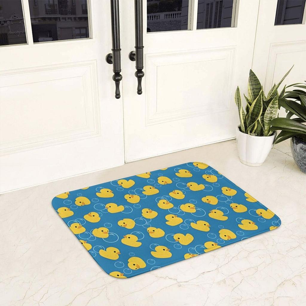 1 Stück Entenmuster Küchenteppiche Rutschfeste Fußmatten Pop-Design Badezimmerteppich Badematte Teppich für Zuhause Spüle Wäsche Dekor