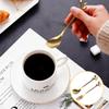 20 Pcs Gold Leaf Coffee Spoons and Forks Set, 4.7" Elegant Stainless Steel Mini Dessert Spoons and Forks for Stirring Mixing Tea, Espresso, Ice