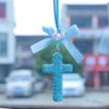 Sparkling Car Rearview Mirror Pendant Shiny Rhinestone Auto Hanging Ornament  Auto Interior