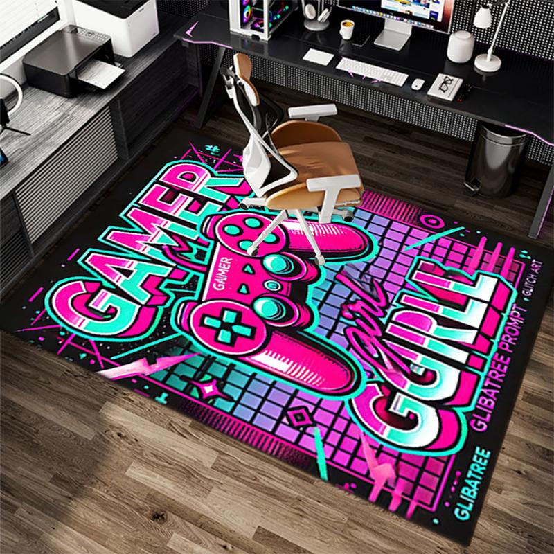 1Pc game theme Printed circular carpet, home door mat, outdoor travel protection carpet B9