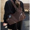 Casual Commuting Tote Bag, Girl Motorcycle Bag, Large Capacity Single Shoulder Crossbody Bag
