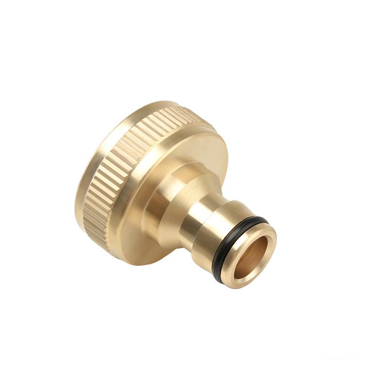 Full Copper 1" Nipple Connector for Washing Machine Faucet, 32mm Standard Internal Thread