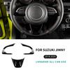 for Suzuki Jimny JB64 JB74 2018 2019 2020 2021 2022 2023 2024 2025 Car Steering wheel Panel Frame Protector Interior Sticker.