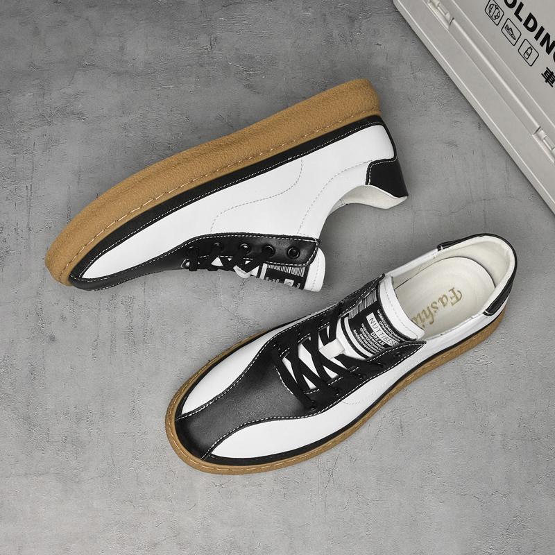 Fashion High Quality Men's Leather Leisure Shoes Handmade Soles Men's Sports Shoes Classic Hiking Shoes Fashionable Color Matching